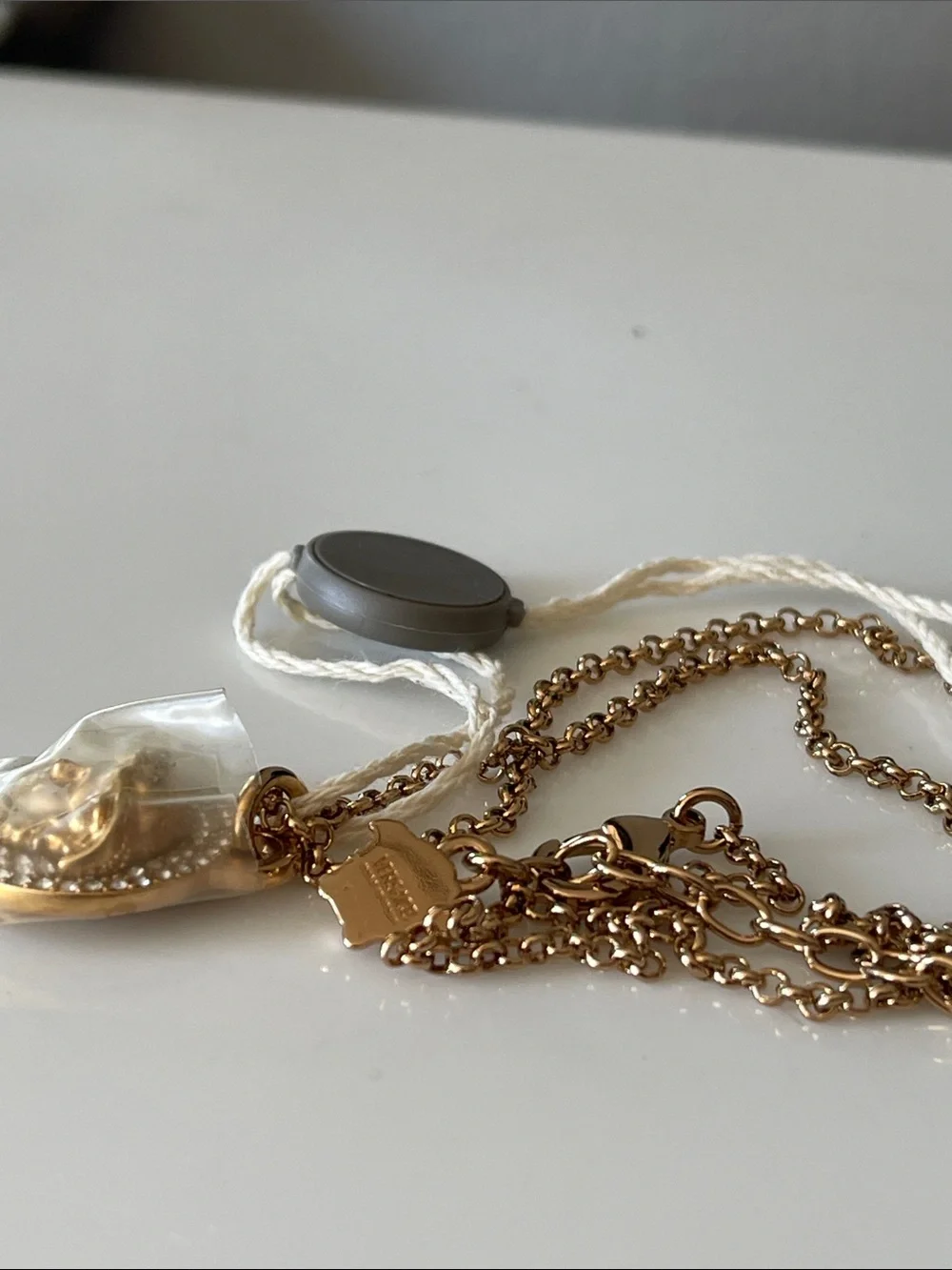 Versace Gold Medusa Pendant Necklace with Chain
